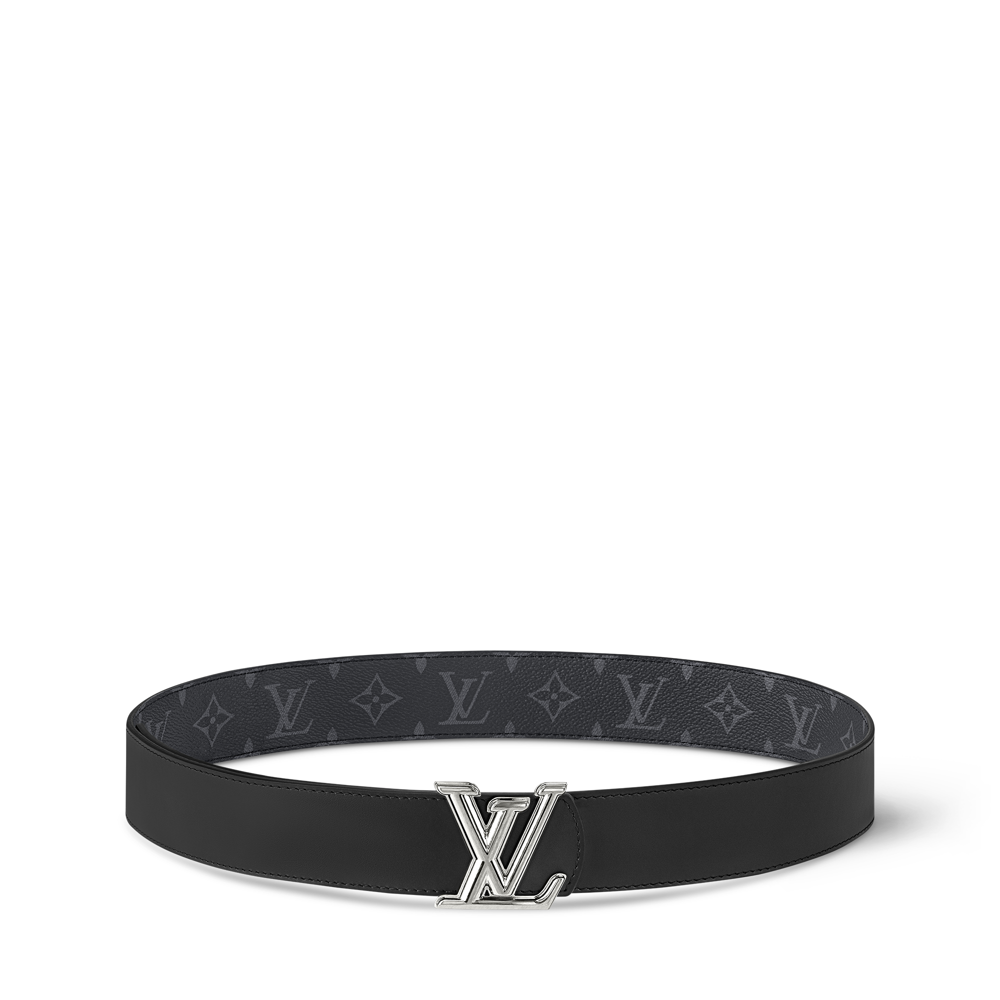 LV Dimension 40mm Reversible Belt Monogram Eclipse Canvas
